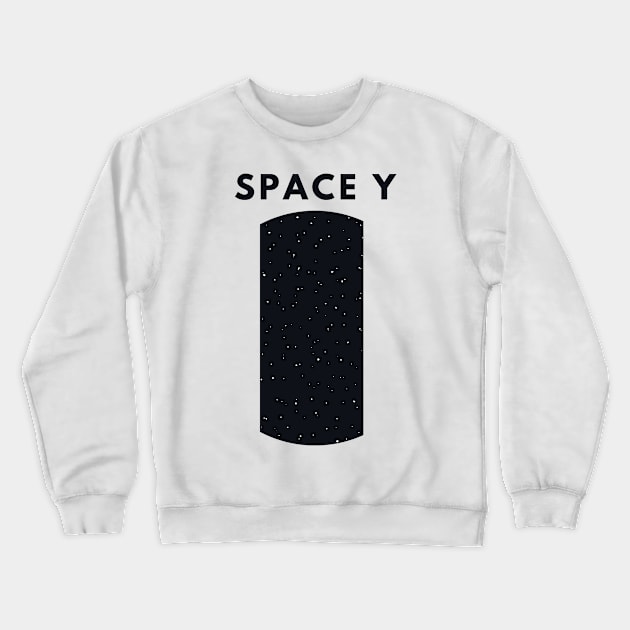 Space Y Funny Meme Memes Musk X Crewneck Sweatshirt by Mellowdellow